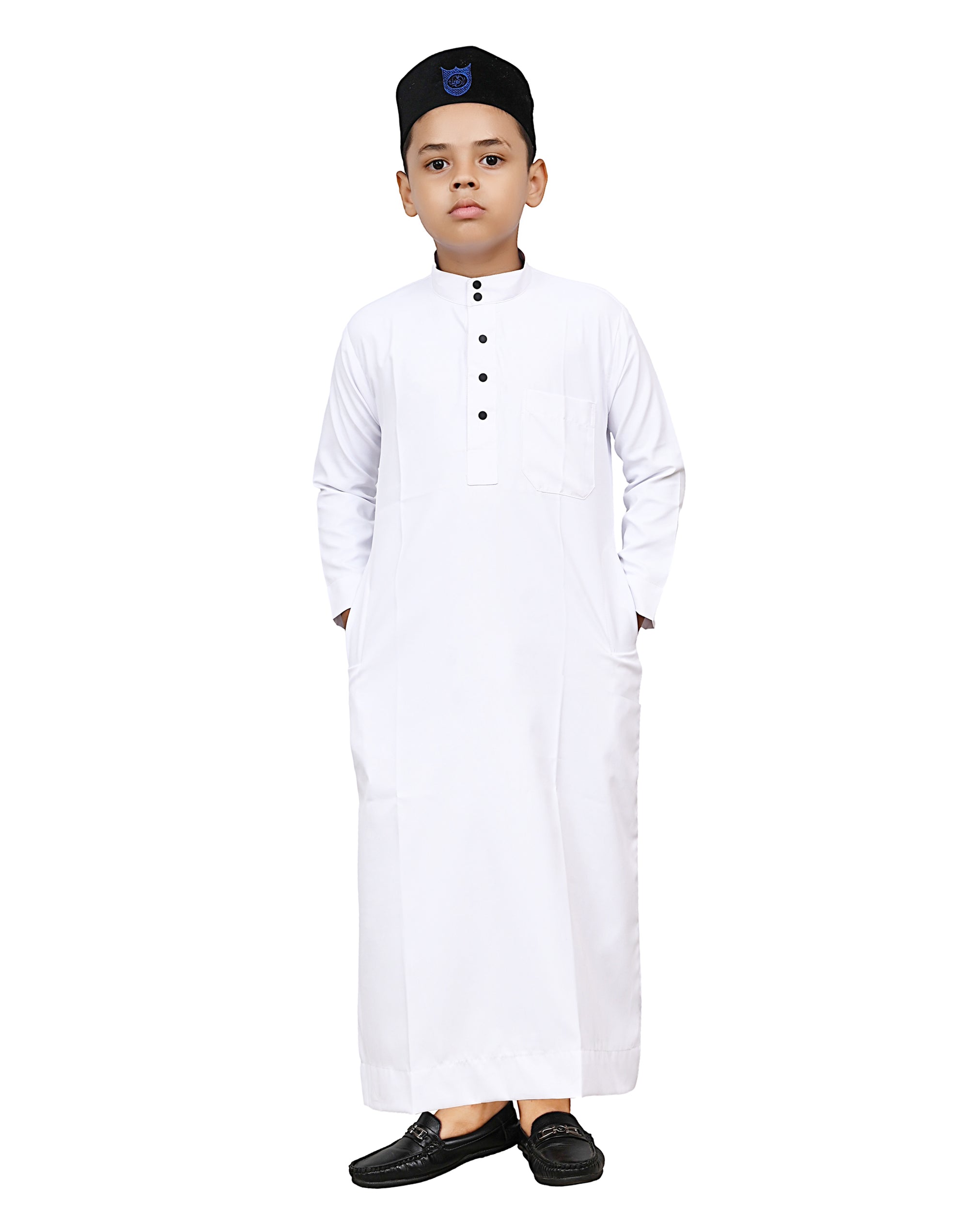 Amaira Wear — boys white cotton jubba kurta