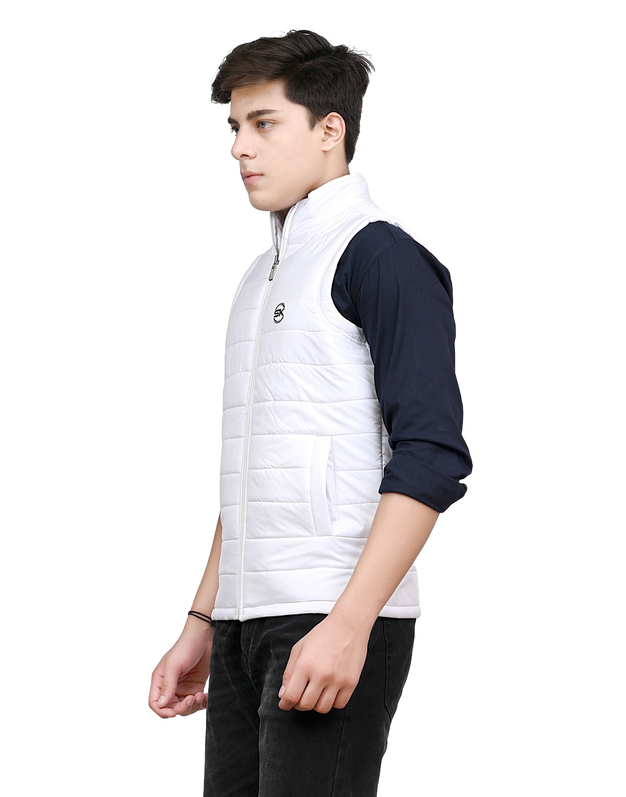 Men’s Reversible Sleeveless Jacket | Dual-Look Bandi
