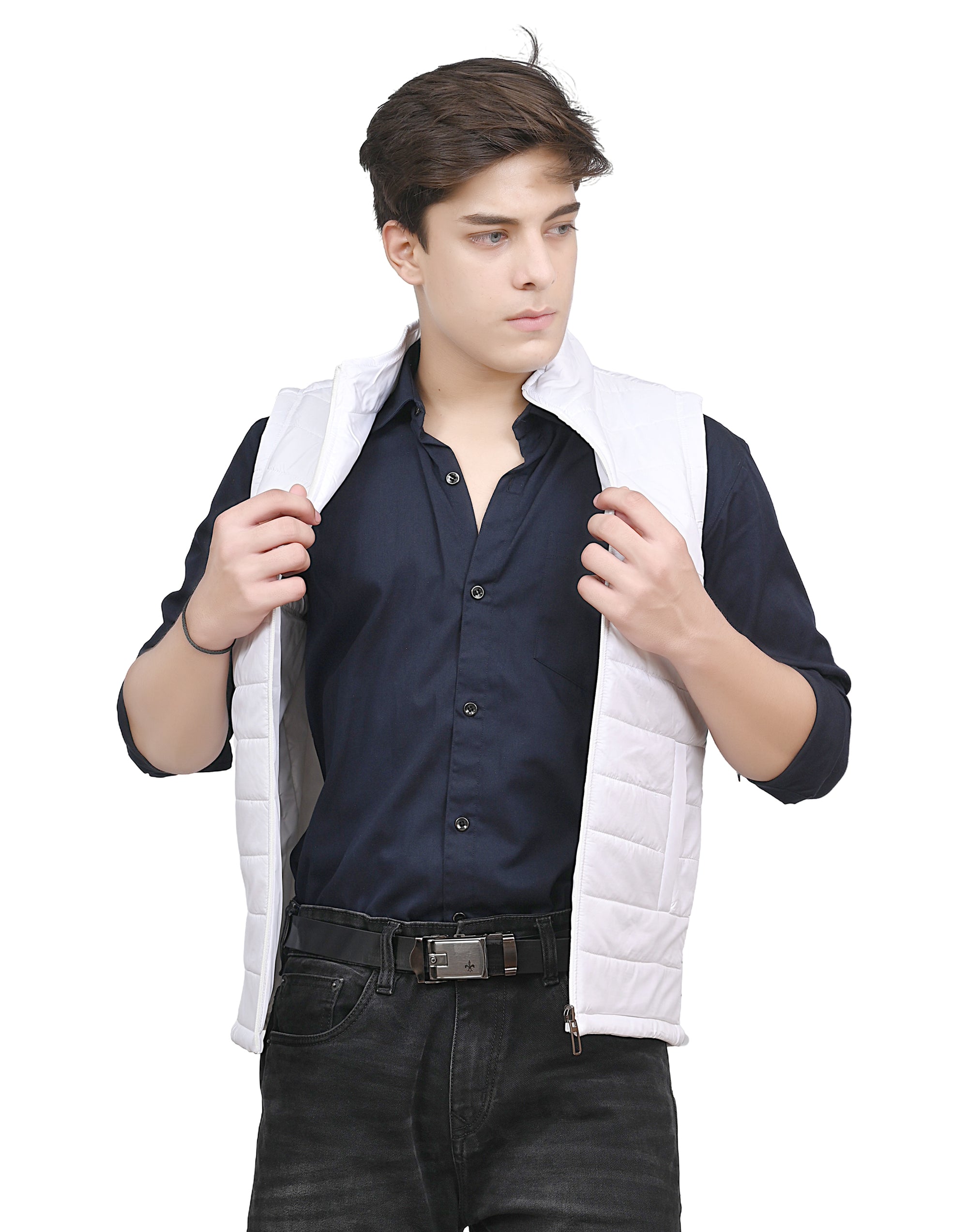 Men’s Reversible Sleeveless Jacket | Dual-Look Bandi