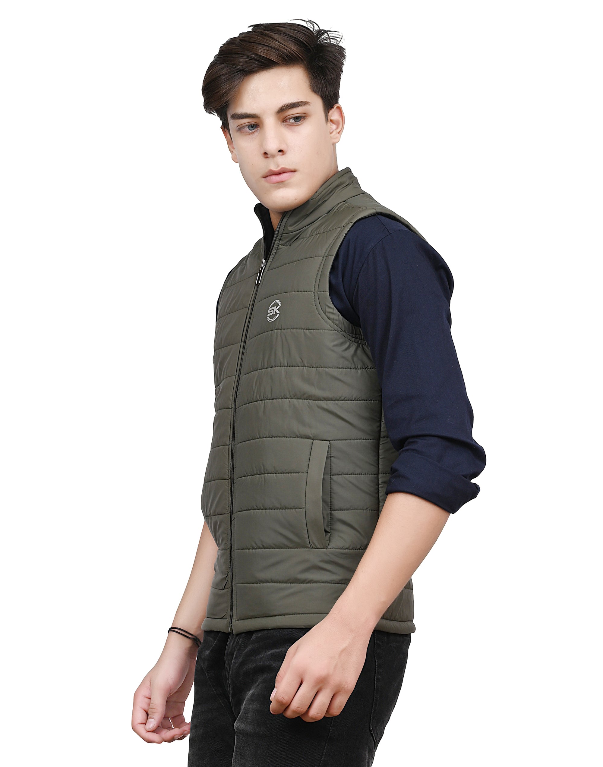 Amaira Wear — men’s reversible quilted Nehru jacket (bandi)