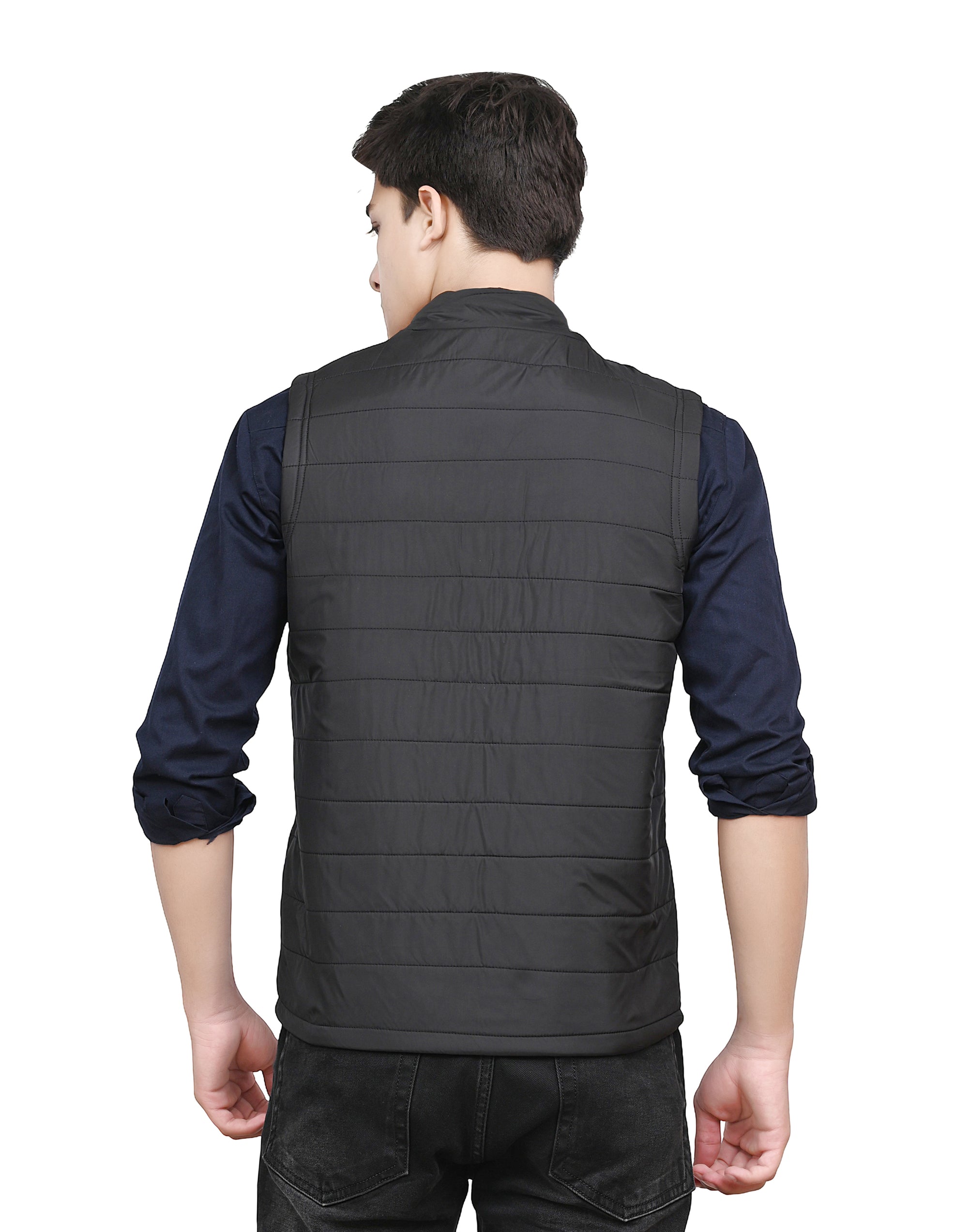 Amaira Wear — men’s reversible quilted Nehru jacket (bandi)