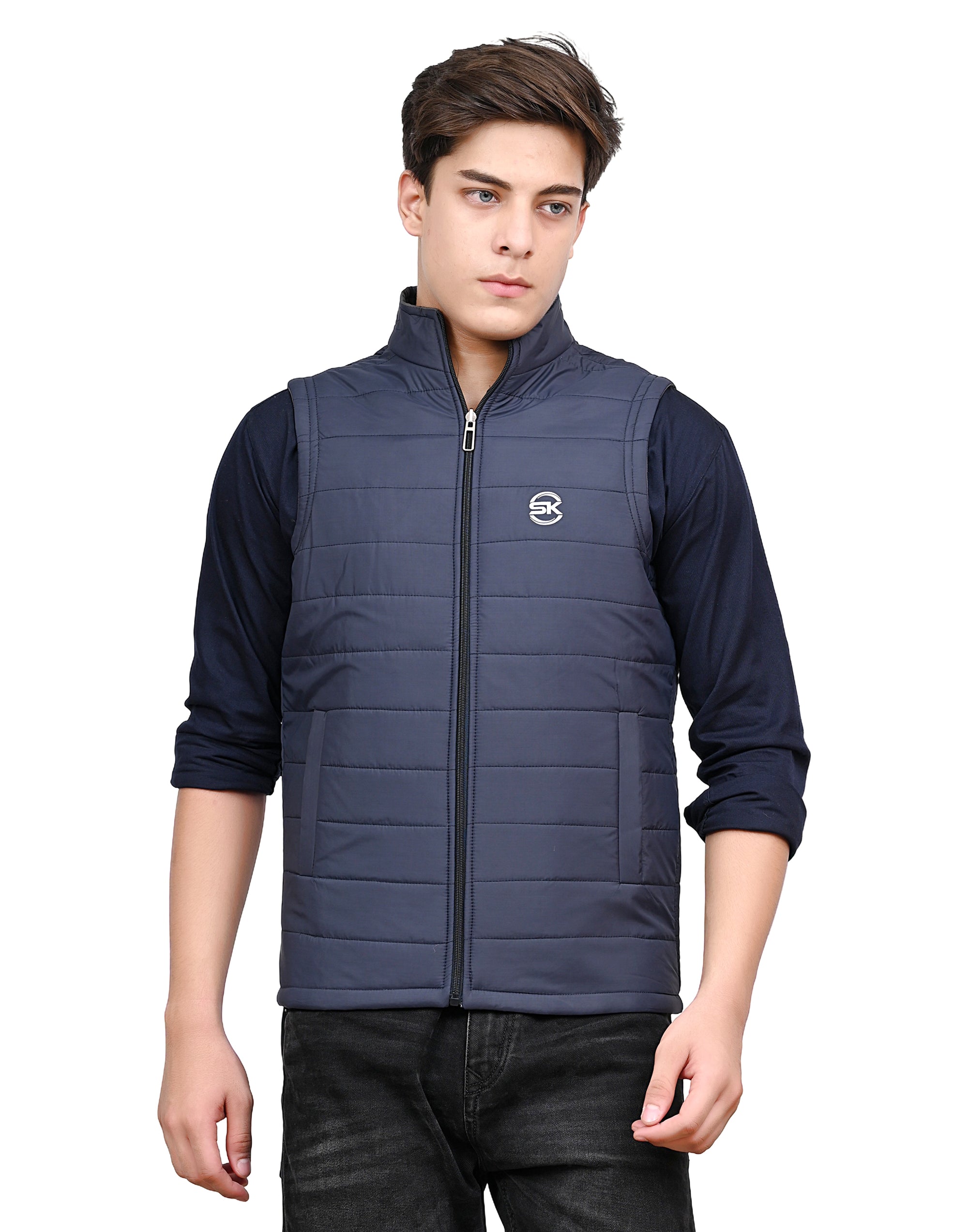 Amaira Wear — men’s reversible quilted Nehru jacket (bandi)