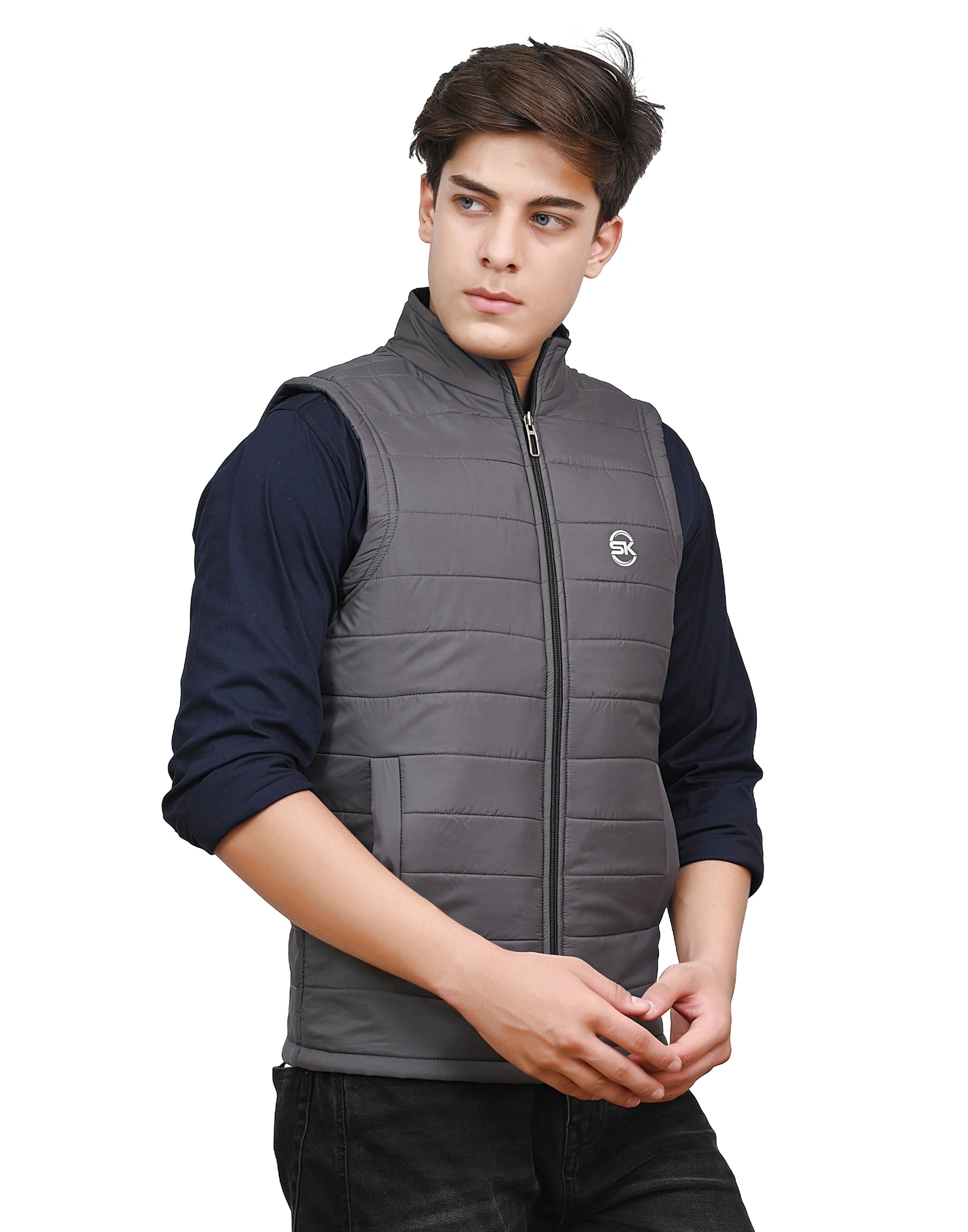 Amaira Wear — men’s reversible quilted Nehru jacket (bandi)