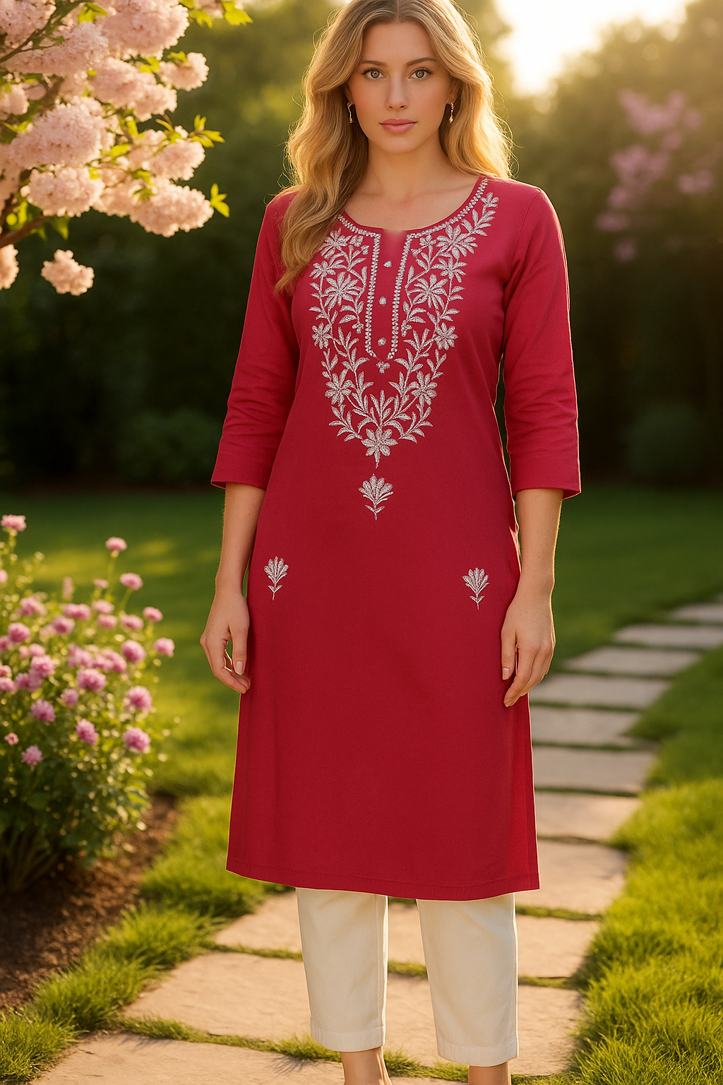 Amaira Wear — women’s embroidered kurta