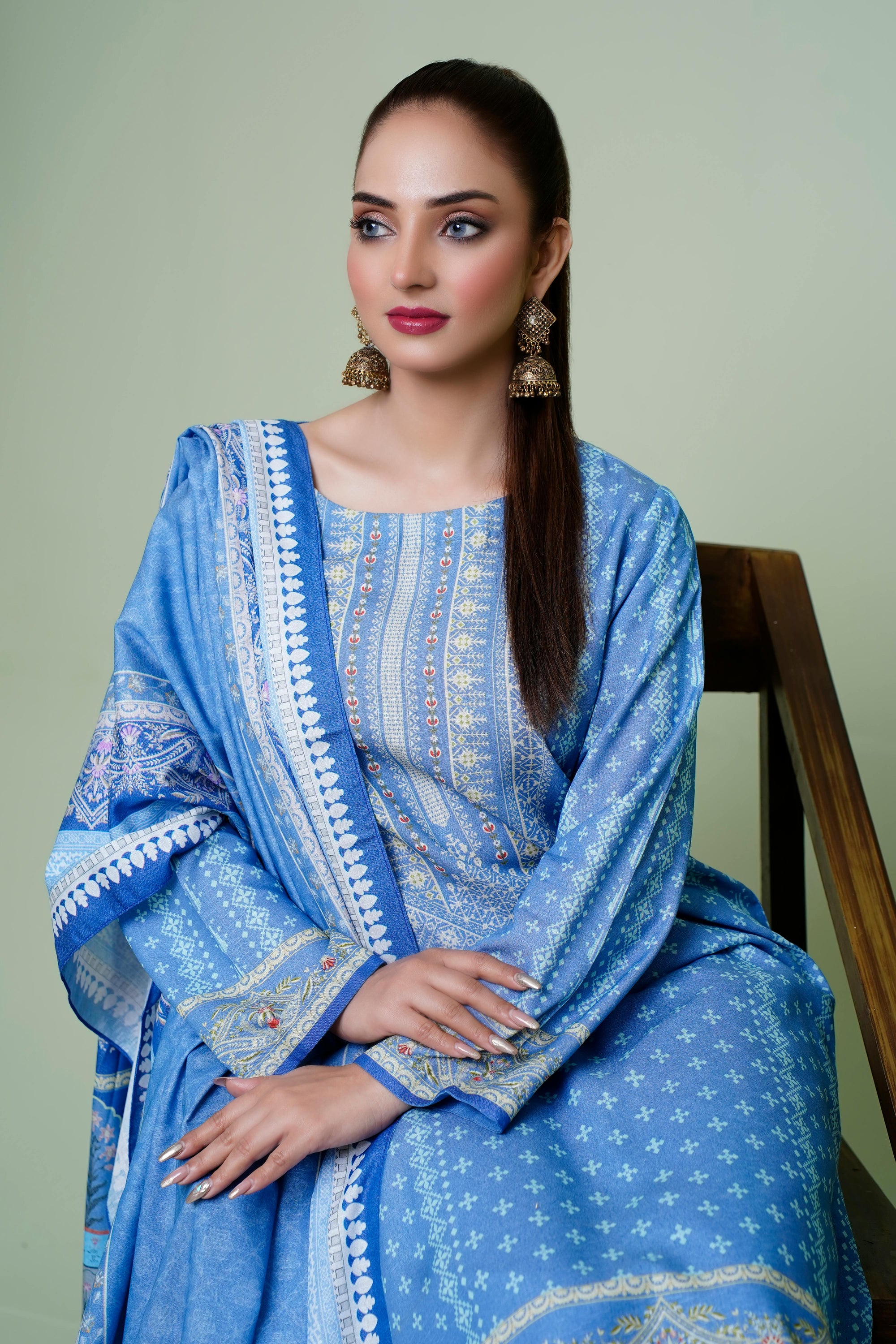 Blue A-Line Kurti