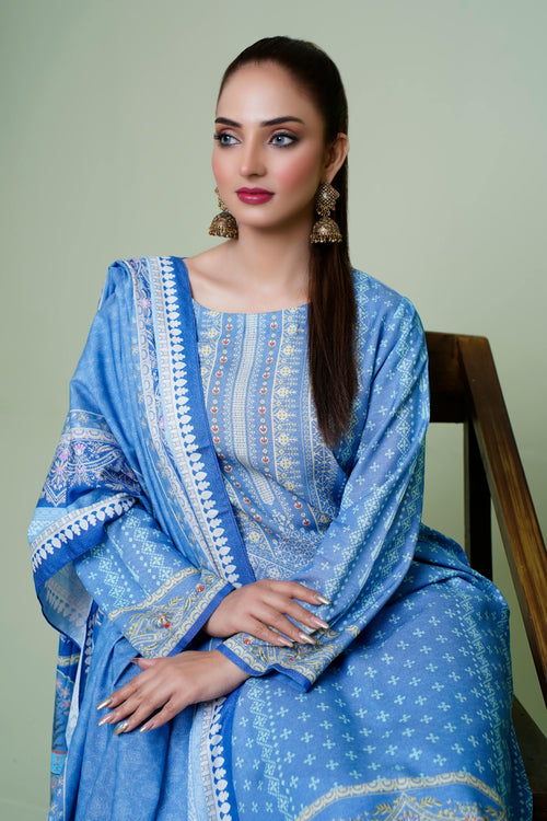 Blue A-Line Kurti
