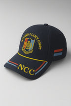 Navy Blue NCC Cadet Cap with Embroidered Logo